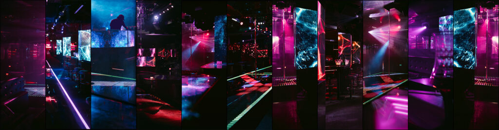 Innenraum stripclub Rush-Hour